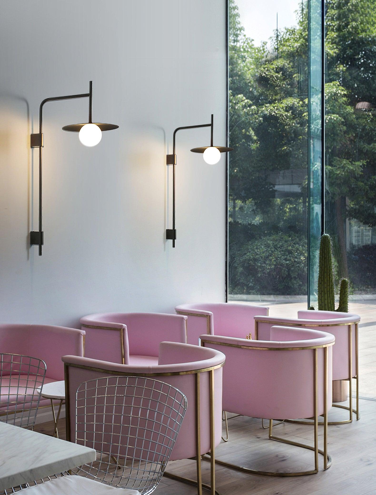 Gea Metal Swing Arm Wall Lamp - Scandinavian Minimalist Nordic Sconce