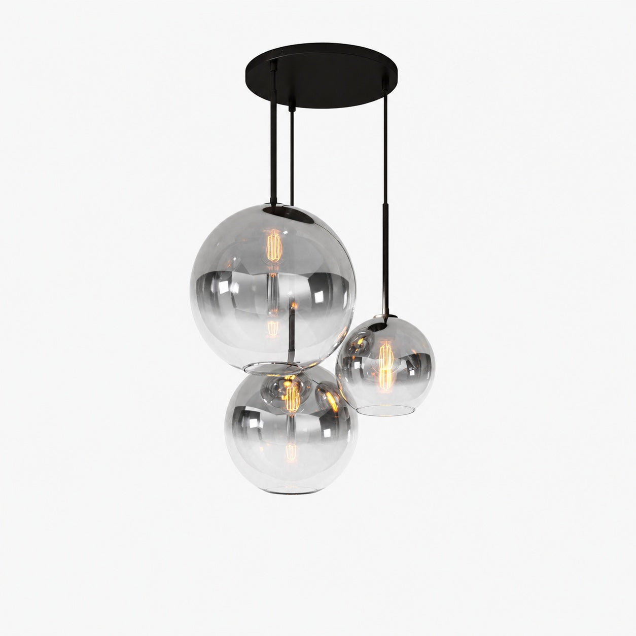 Selvion Minimalist Crystal Chandelier - Handcrafted Glass Sculptural Lighting Fixture