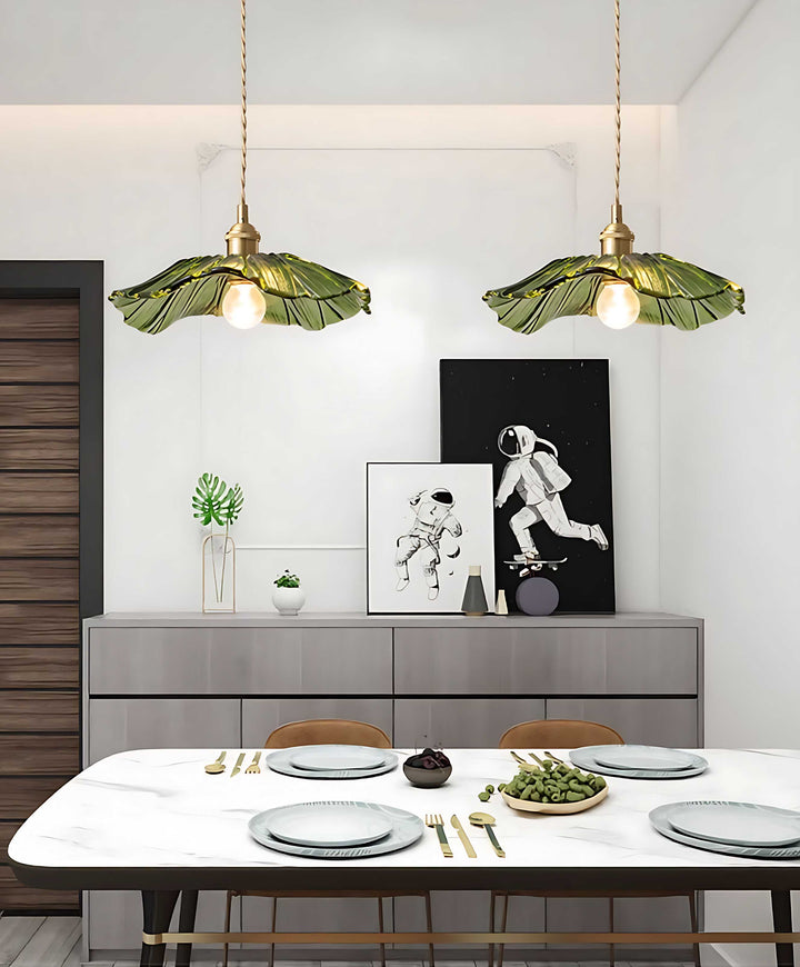 Nordic Flower Glass Pendant Light for Living Room