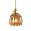 Blossix Elegant Art Pendant Lamp - Glass Flower Shade Design for Living or Dining Room N24