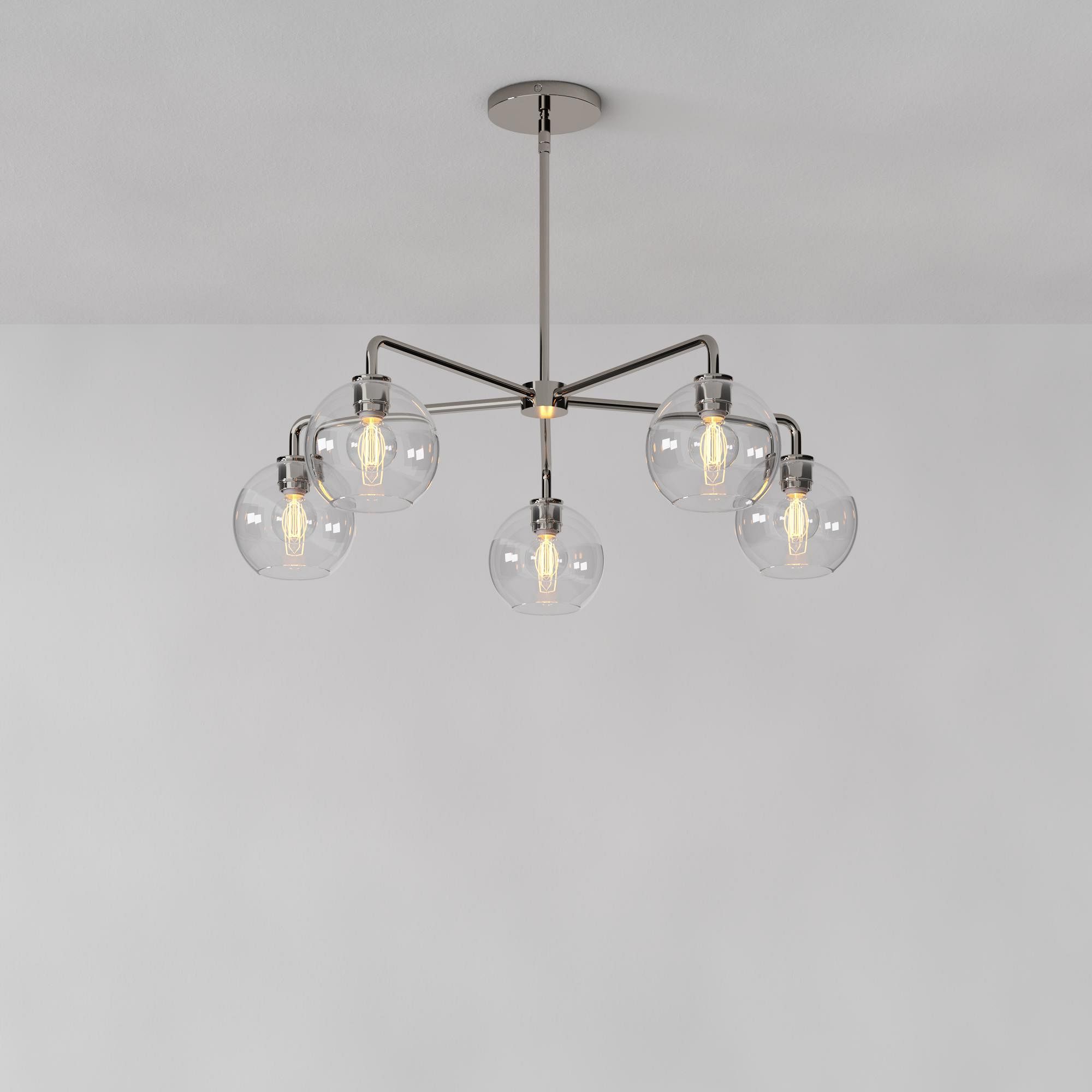 Selvion Contemporary Minimalist Chandelier – Soft Glow Porcelain Fixture for Dining & Hallway