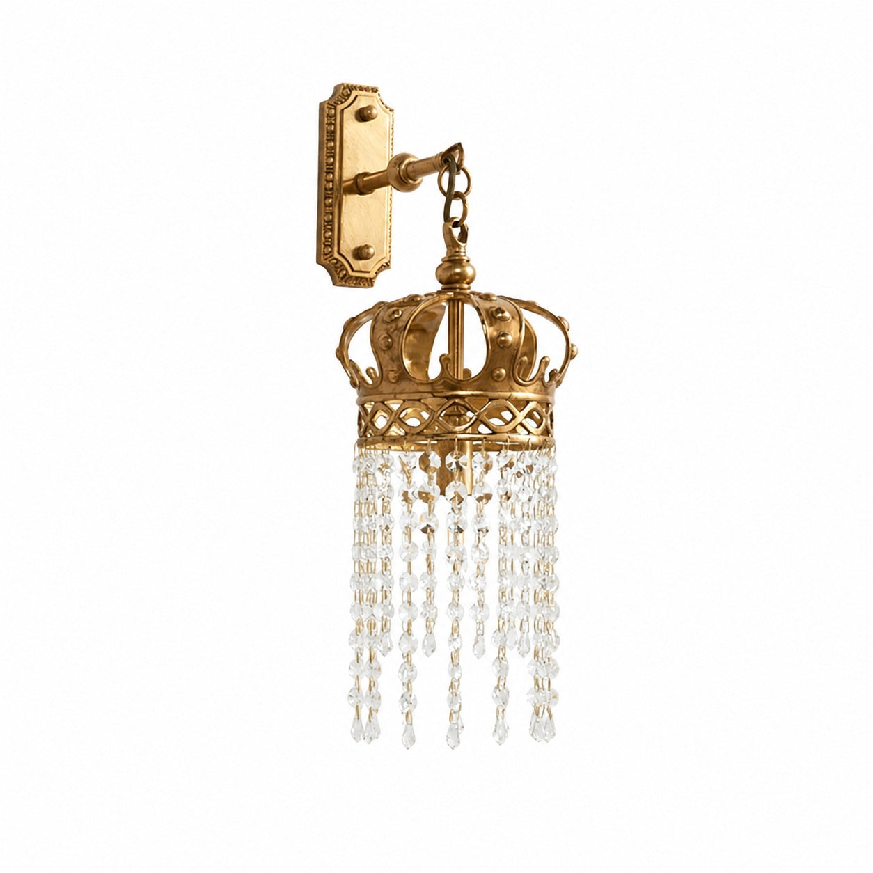 Timon Brass Crown Wall Lamp