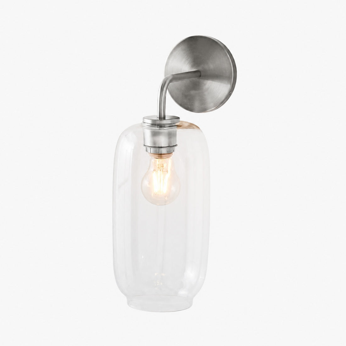 Lumivelle Pebble Sconce - Stylish Wall Light - Glass & Metal, Energy Efficient