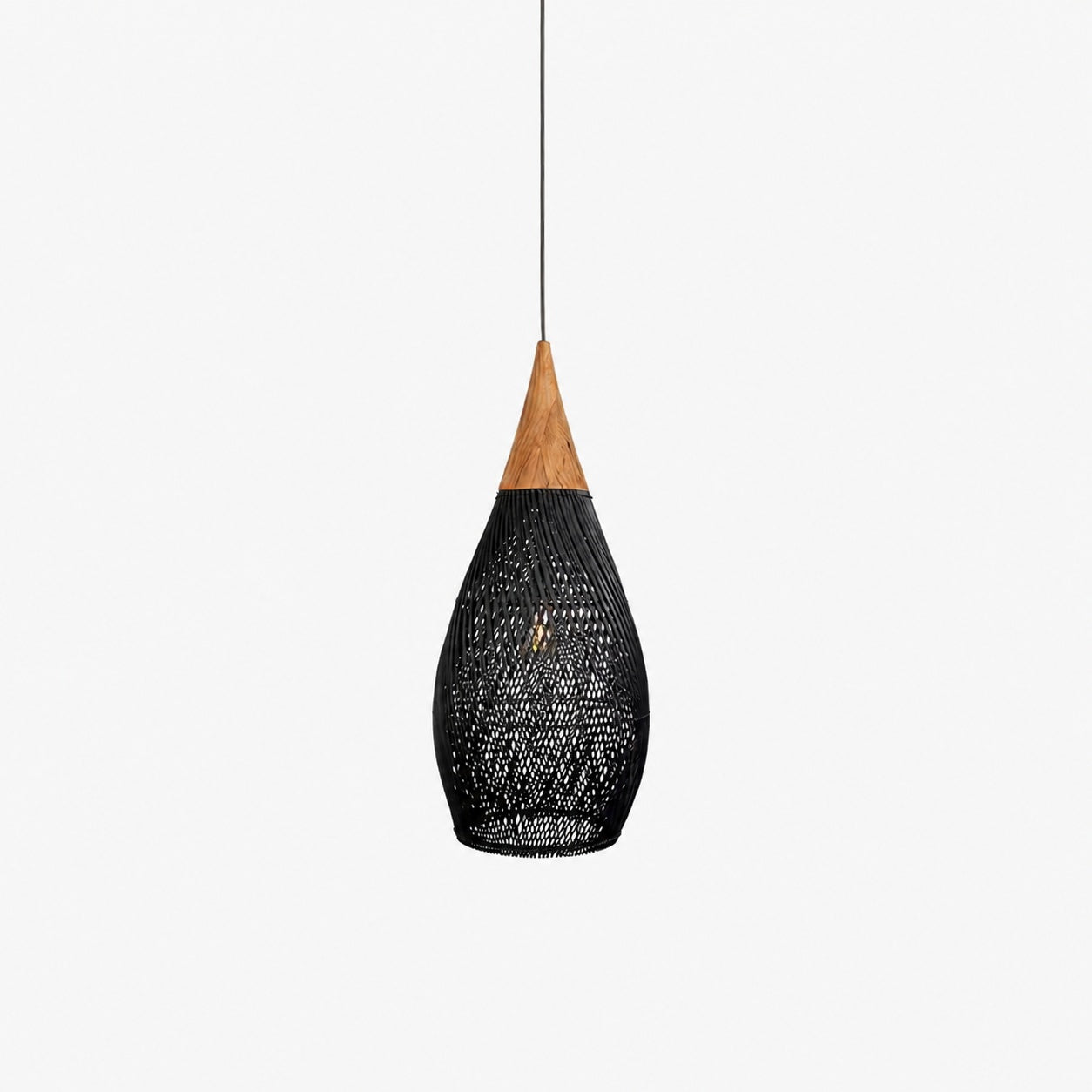 Harp Braided Rattan Pendant Lamp