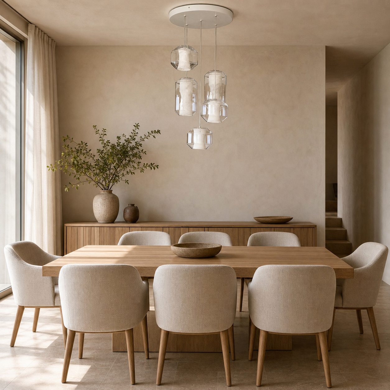 Glass Alabaster Pendant Lamp