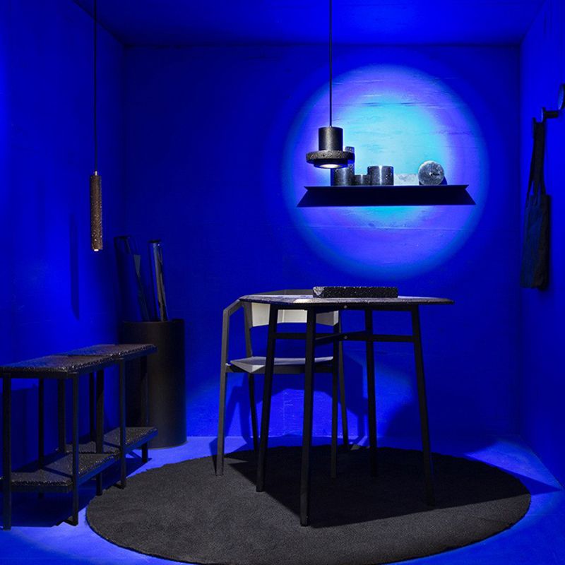 Retro Black Hole Stone Pendant Lamp