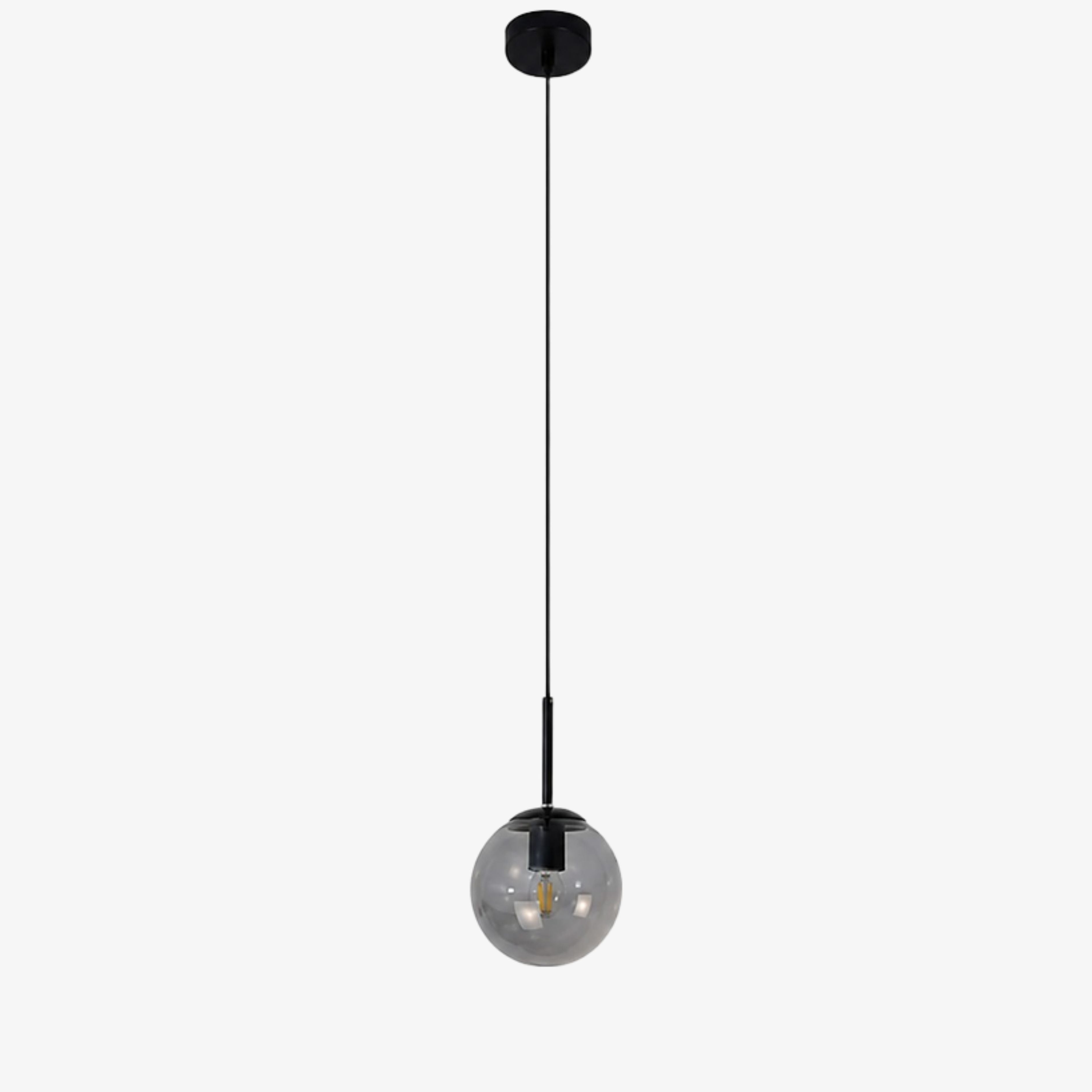Luma Glass Globe Modern Pendant Light for Dining Room