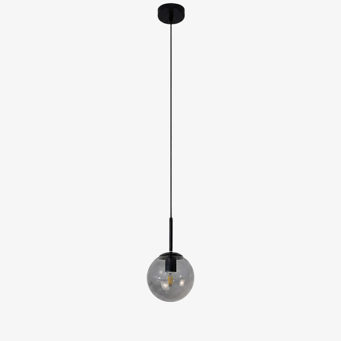 Luma Glass Globe Modern Pendant Light for Dining Room