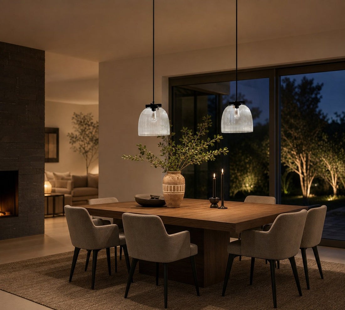 Auria Metal Brass Pendant Lighting - Vintage Finish with Glass Shade