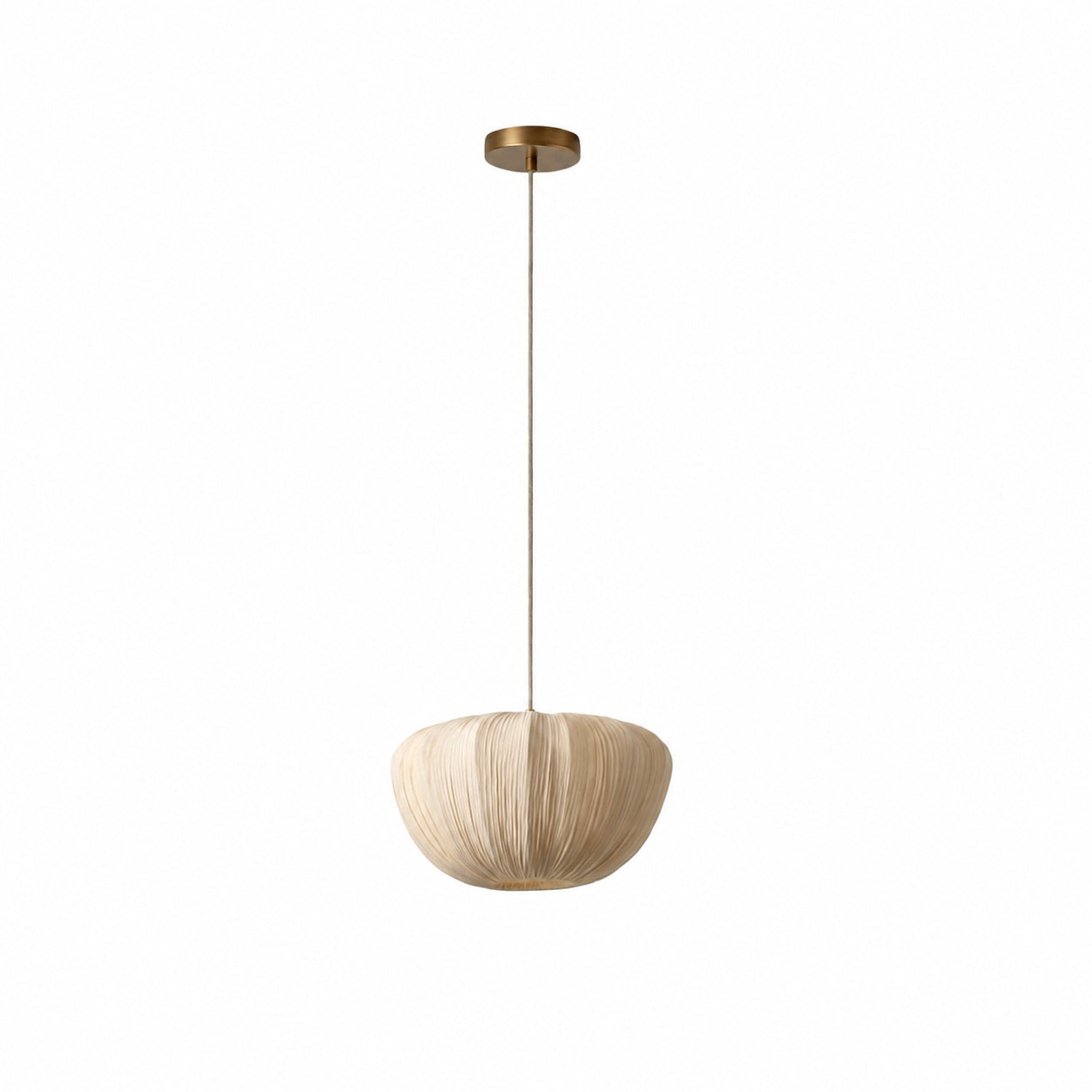 Linbron Pendant – Soft Linen Shade and Curved Frame Modern Light for Dining Room