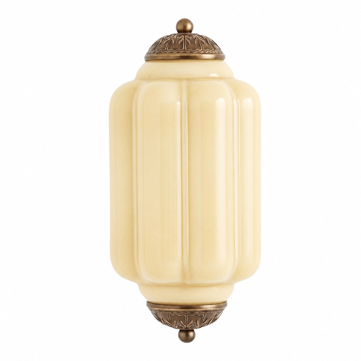 Eloise Brass Wall Sconce – Elegant Milk Glass Vintage Lighting