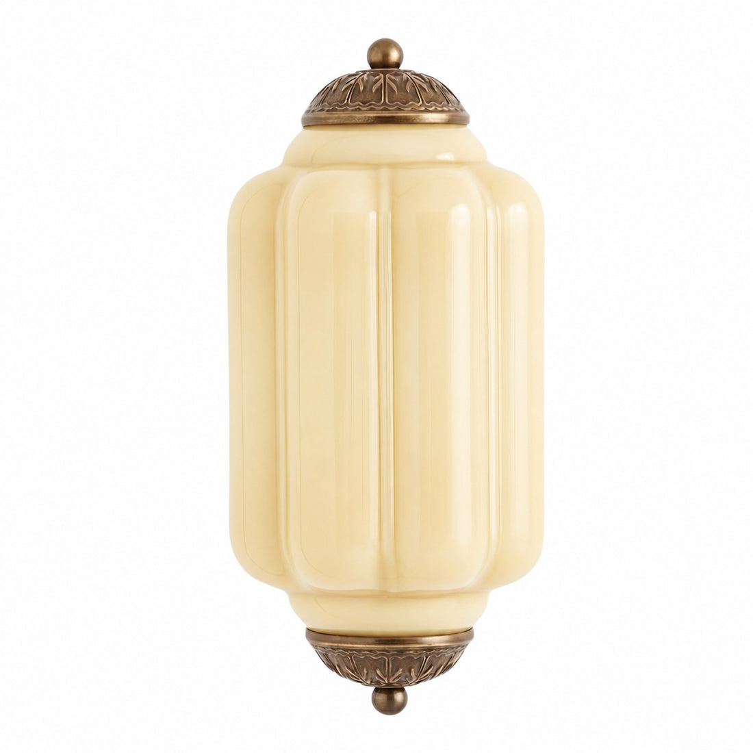 Eloise Brass Wall Sconce – Elegant Milk Glass Vintage Lighting