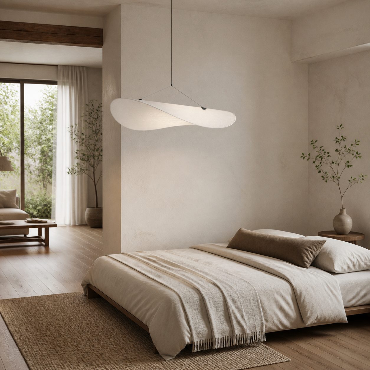 Tivelo Nordic Minimalist Floating Pendant Light – Modern Hanging Lamp for Living and Dining Spaces
