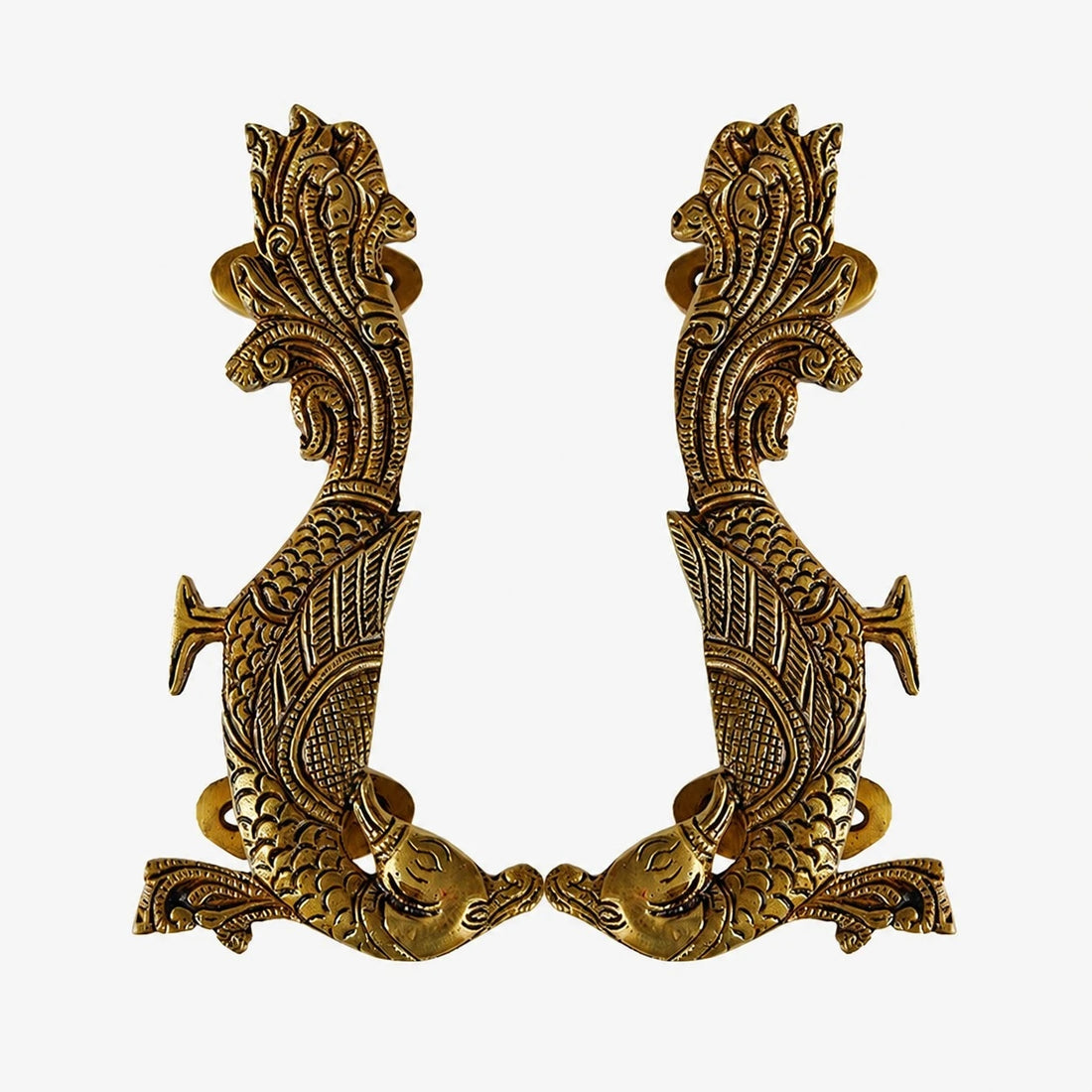 Handcrafted Brass Animal Door Handles 10
