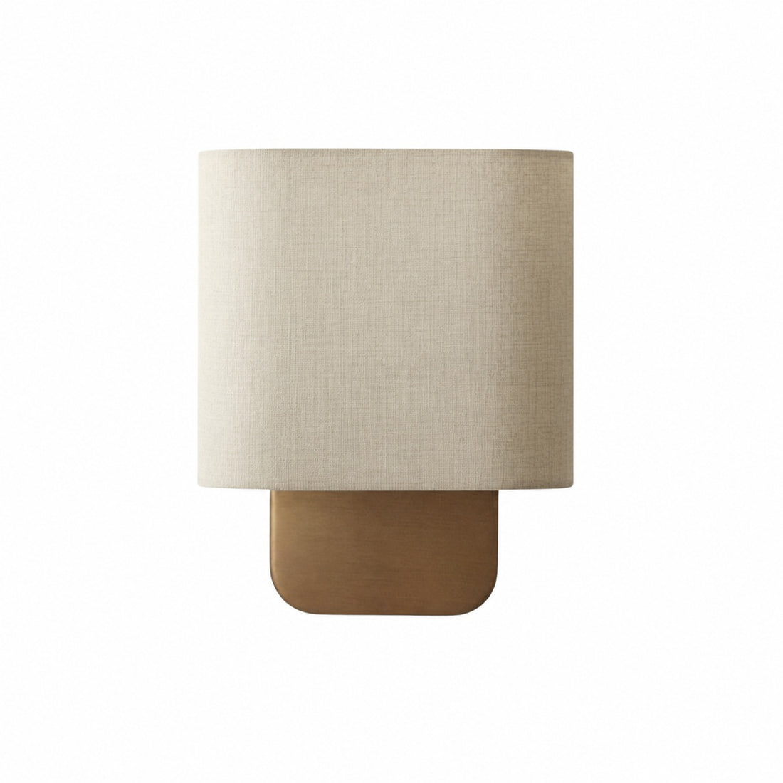 Nolvara Contemporary Fabric-Shade Wall Light – Minimalist Metal Fixture for Bedroom Hallway