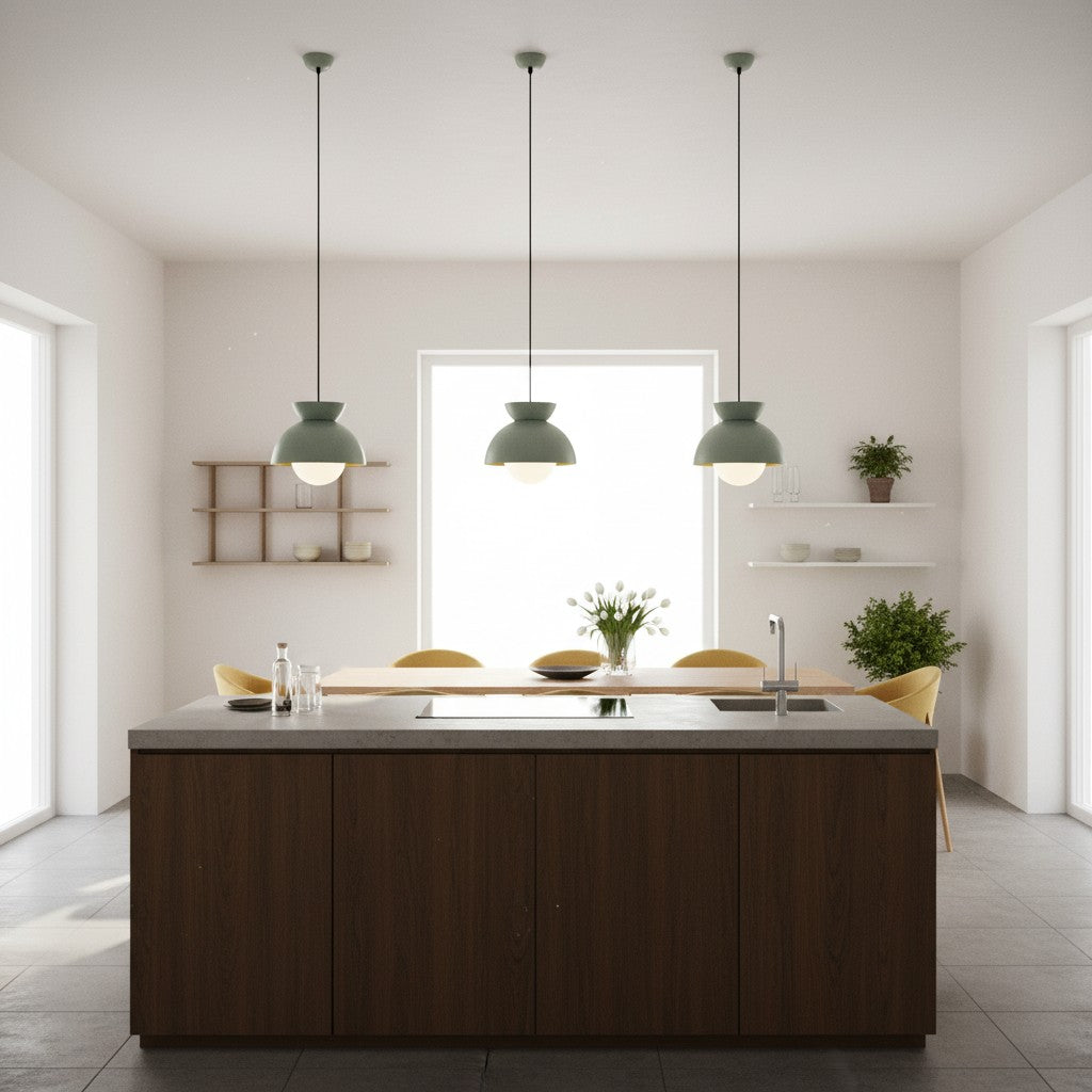 Aurelia Modern Dome Pendant Light – Sculptural Nordic Design