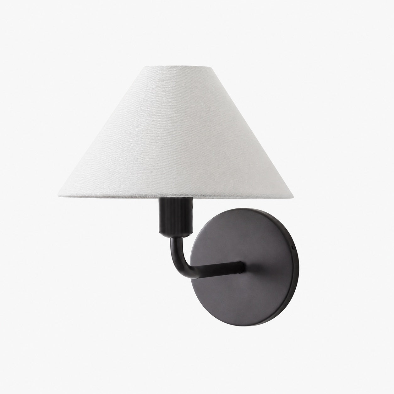 Gilda Fabric Drum Shade Wall Sconce - Modern Brass Accent Light for Bedroom and Hallway