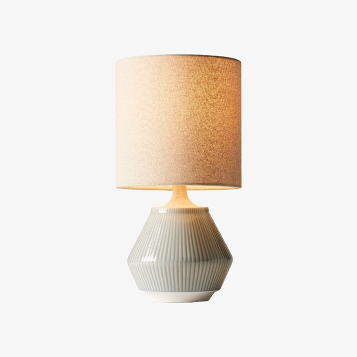 Ceruna Ripple Ceramic Table Lamp - Modern Design Minimalist Style Lighting Perfect for Living Room Bedroom Office