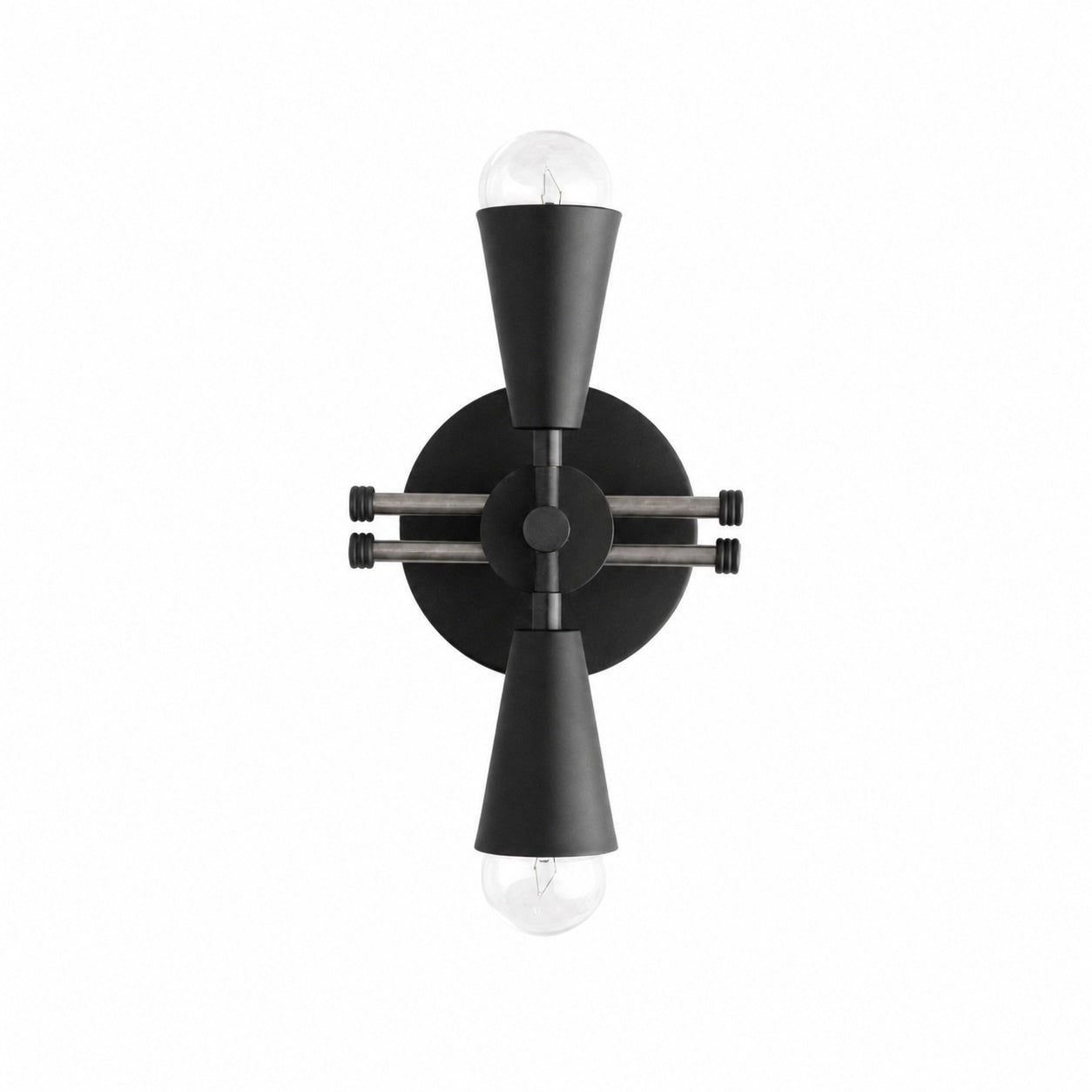 Pyralis Cone Art Deco Brass Sconce - Industrial Vanity Light