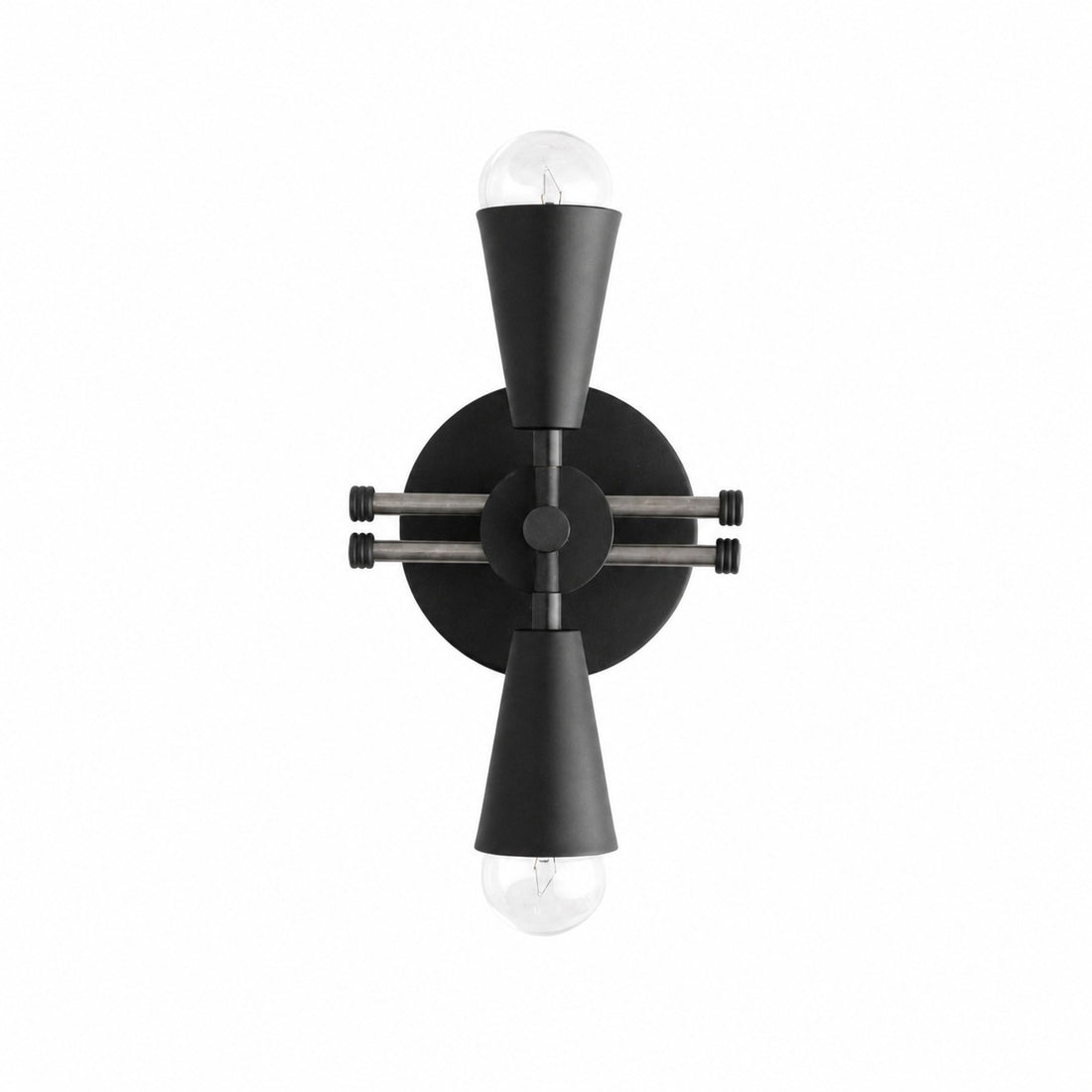 Pyralis Cone Art Deco Brass Sconce - Industrial Vanity Light
