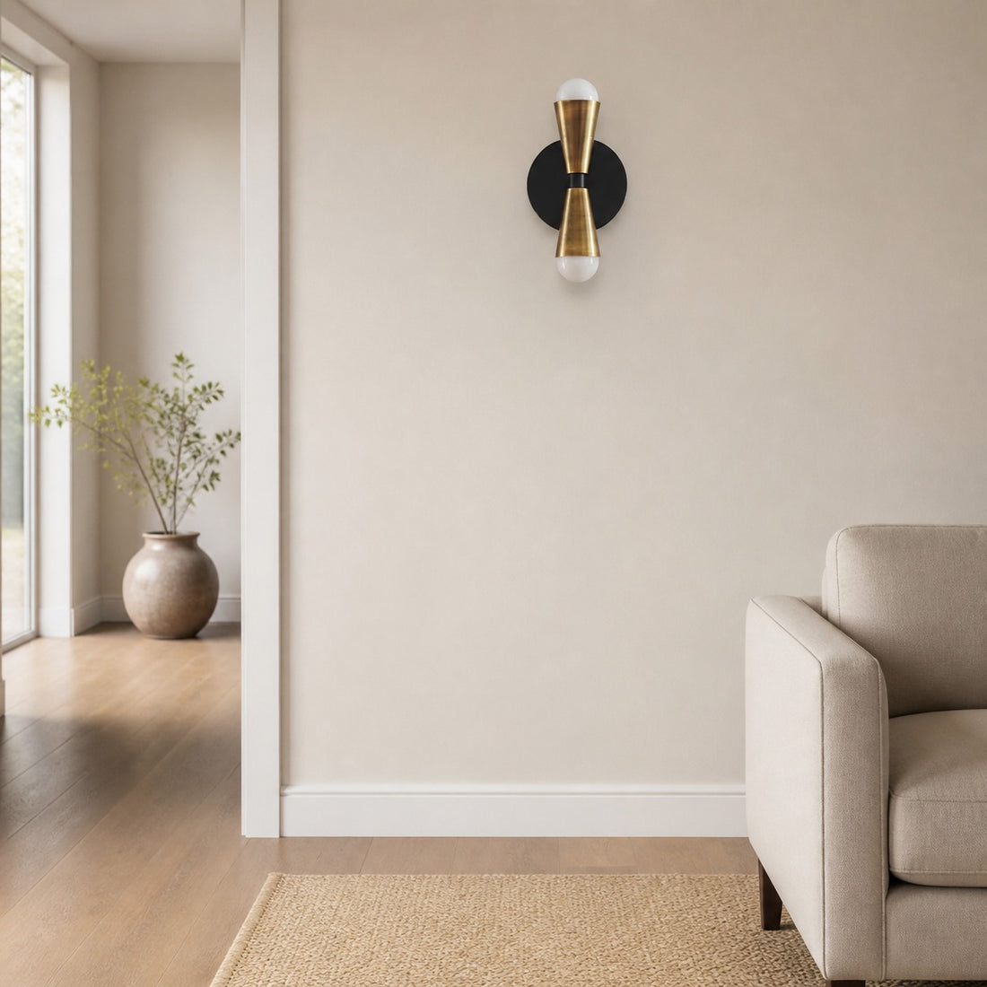 Pyralis Cone Linear Statement Wall Sconce - Modern Two Light Fixture