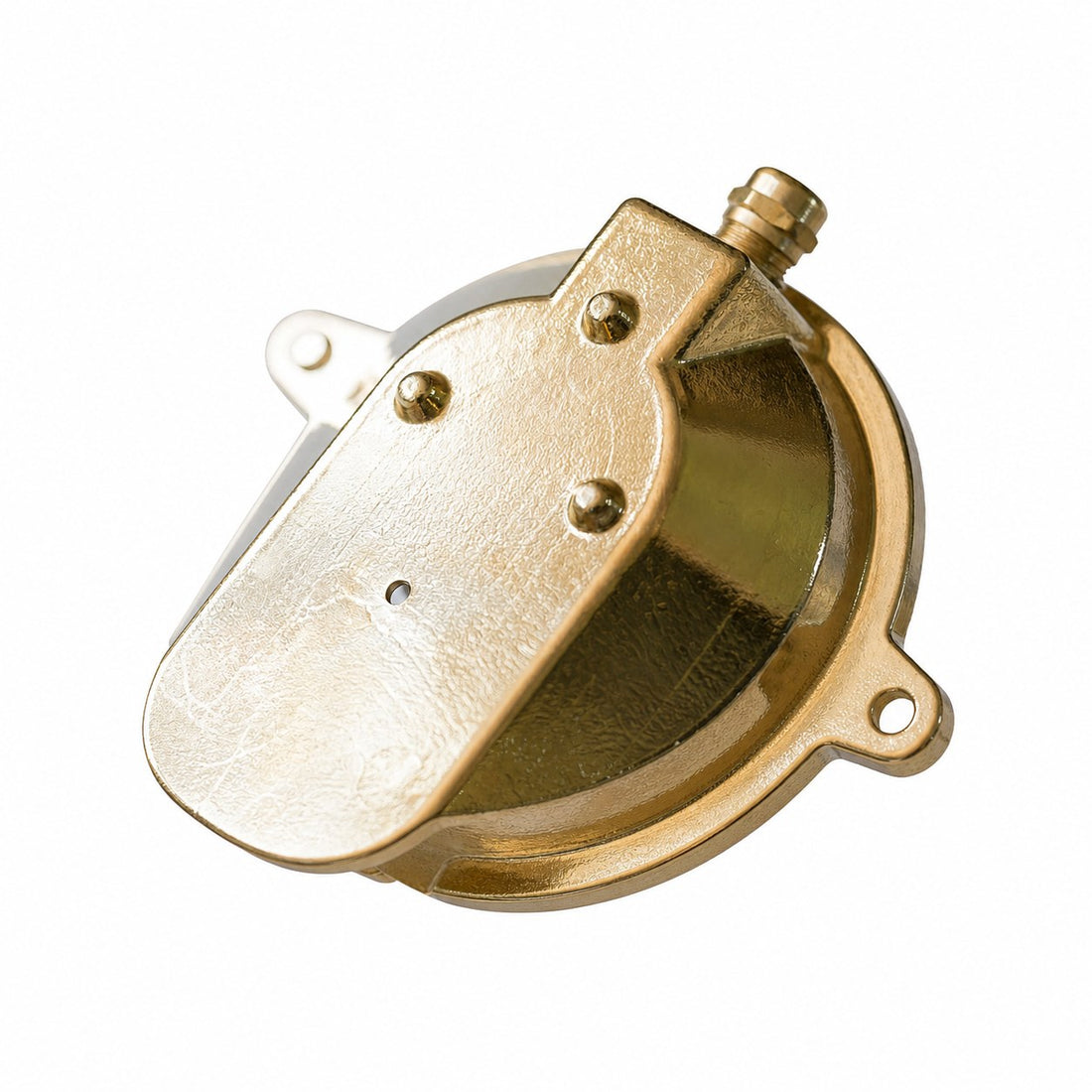 Ivoran Bulkhead Wall Sconce - Brass Caged Glass Vintage Industrial Light for Outdoor and Bathroom