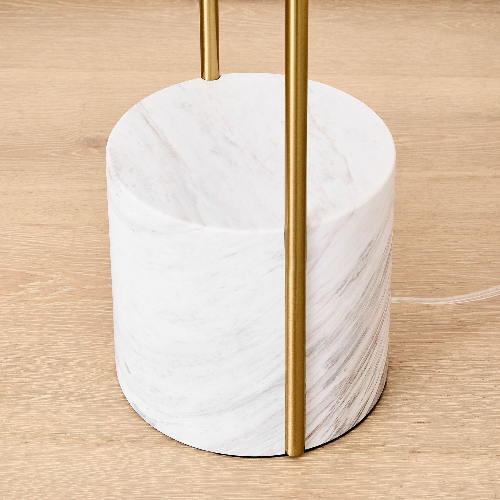 Luma Minimalist Industrial Table Lamp and Floor Lamp - Metal Frame with Soft Fabric Shade for Home and Office