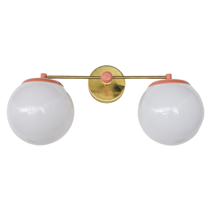 Two Lights Colorful Ernest Sconce - Bubble Pop Vanity Bathroom Sconces