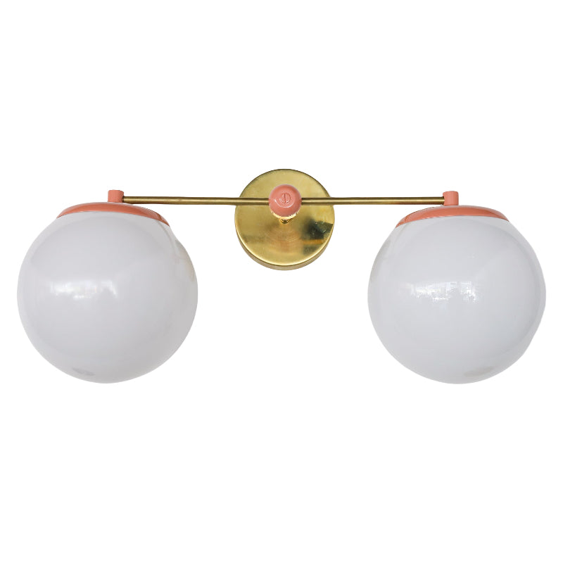 Two Lights Colorful Ernest Sconce - Bubble Pop Vanity Bathroom Sconces