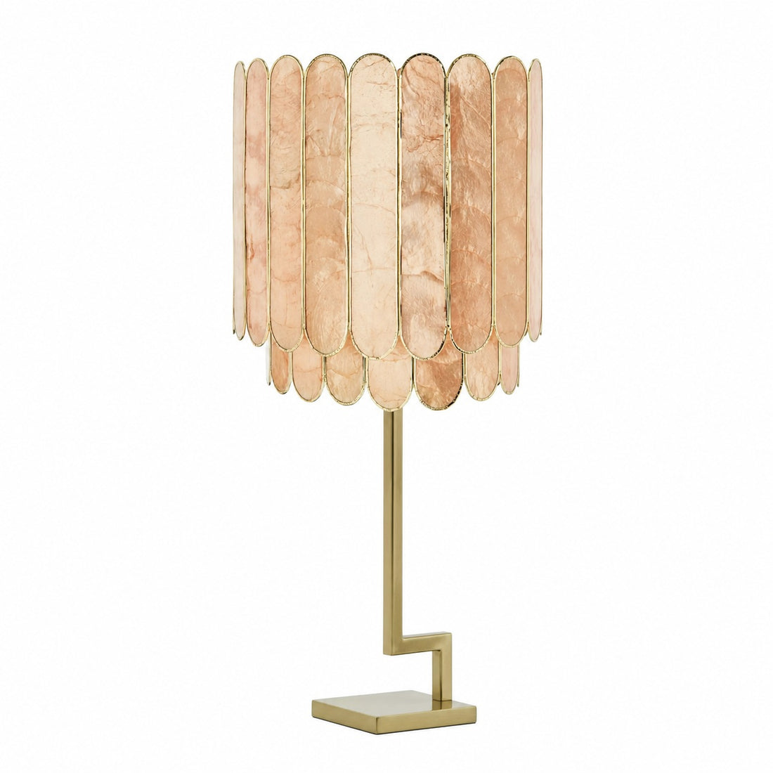 Lumica Capiz Faceted Pendant Light - Elegant Natural Shell Design