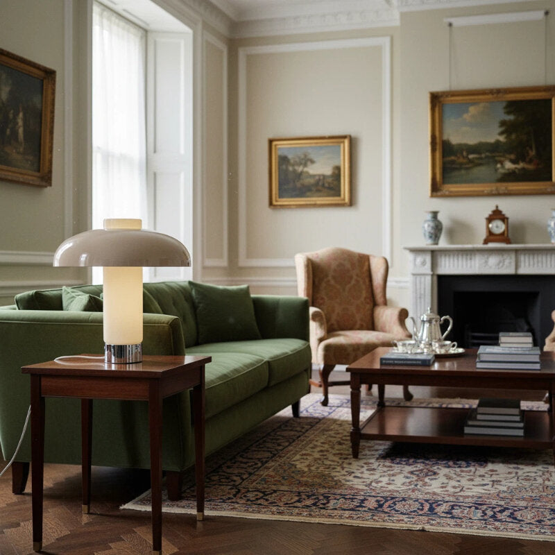 Nera Curved Accent Lamp - Organic Modern Design with Soft Glow for Nightstand or Console Table