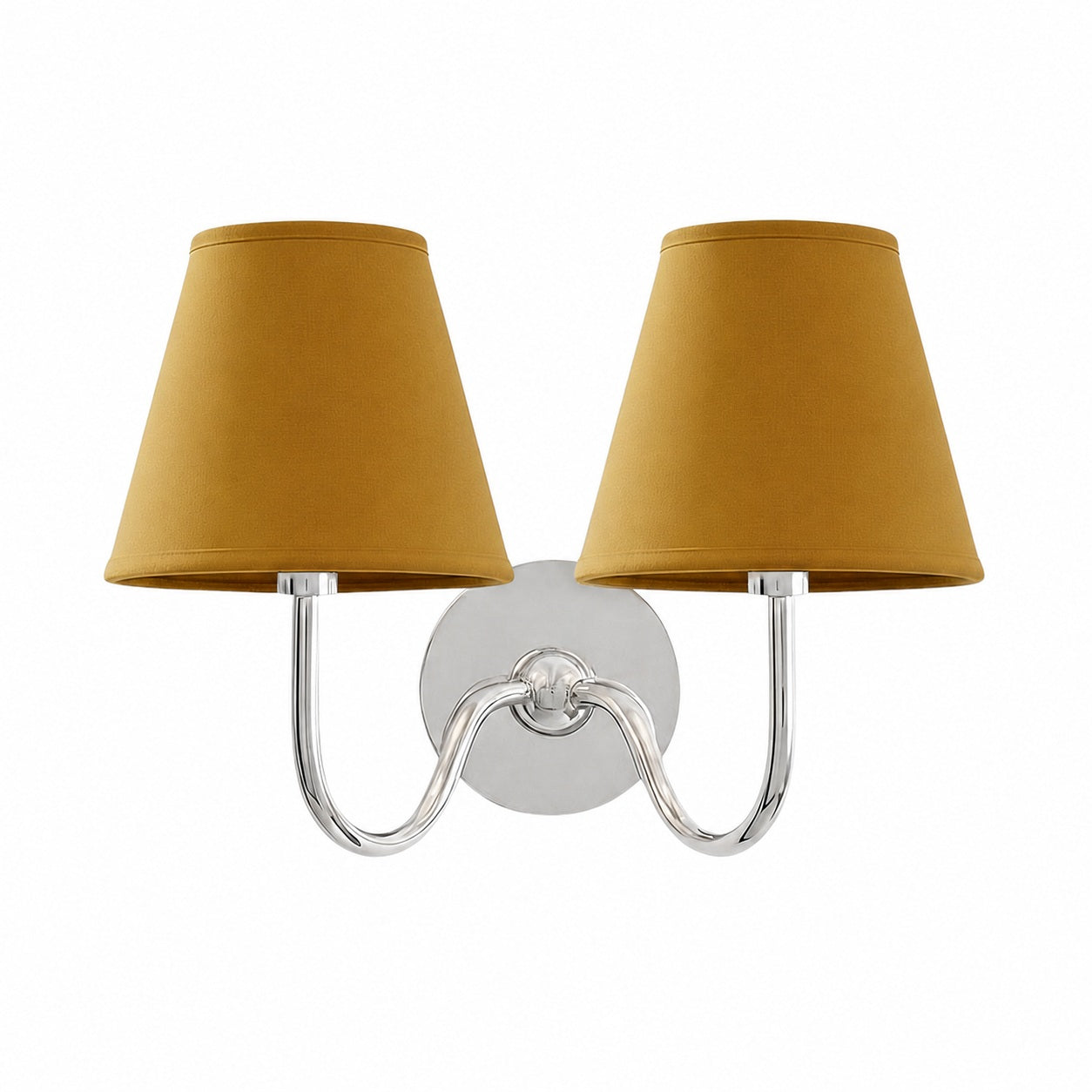 Luvora Vintage Pleated Shade Wall Lamp - Modern Brass Linen Wall Lighting