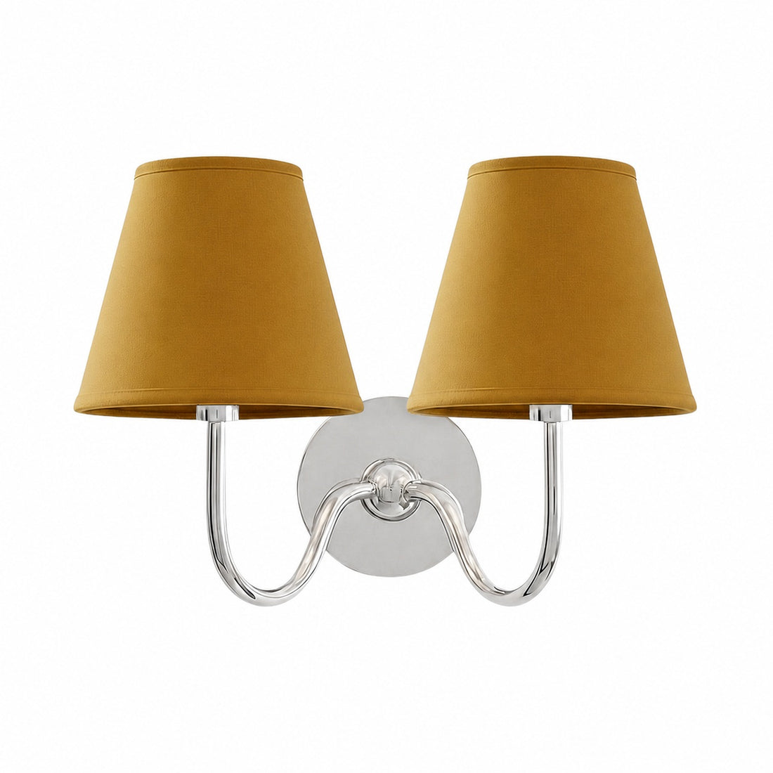 Luvora Vintage Pleated Shade Wall Lamp - Modern Brass Linen Wall Lighting