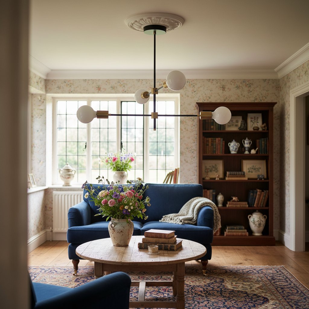 Lumen Mid - Century Globe Chandelier – Elegant Statement Light for Living Room