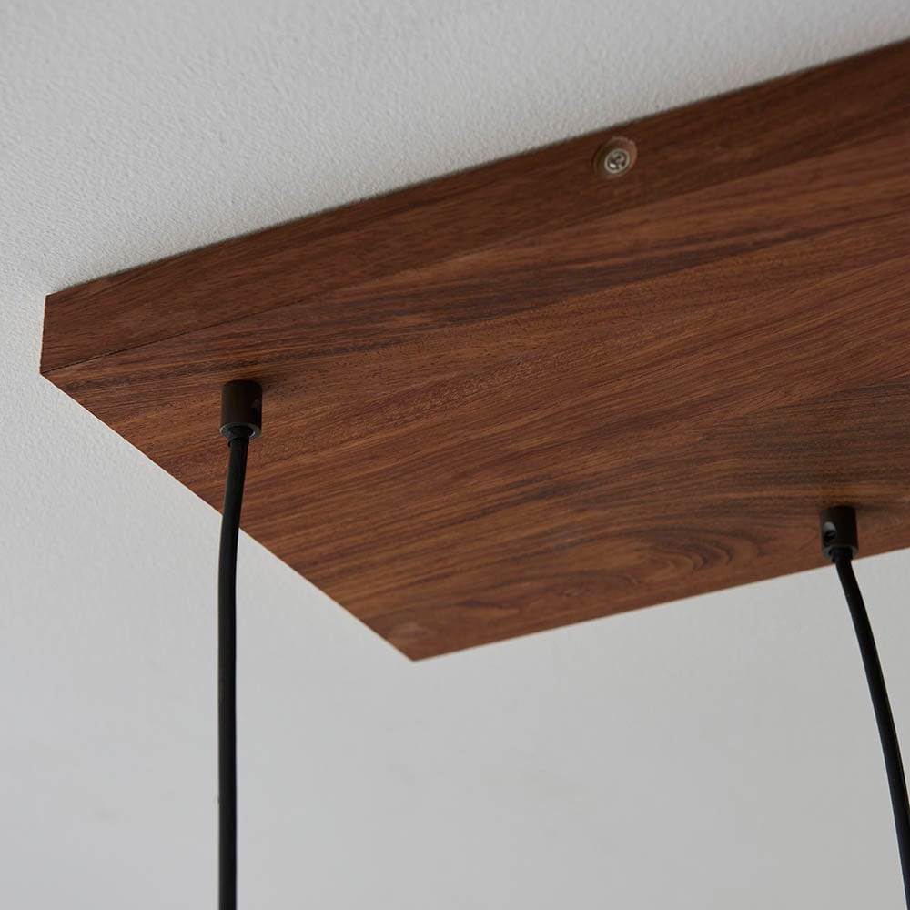 Vornix 6-Light Linear Pendant - Timber Beam Modern Industrial Fixture for Kitchen Island Dining Room