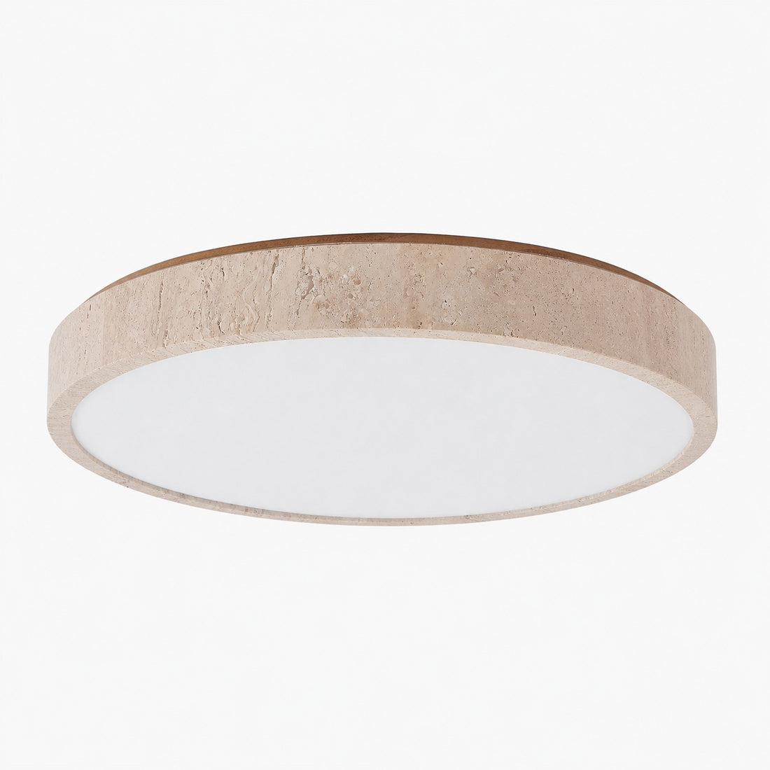 Ultra-thin Round Travertine Ceiling Lamp