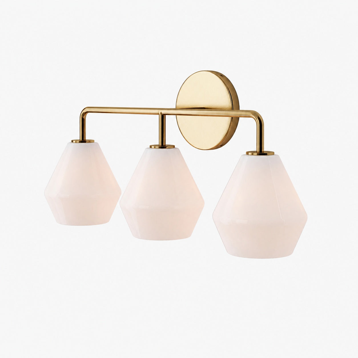 Merin Multi Head Dressing Table Wall Lamp - Metal And Glass Sculptural Lamp