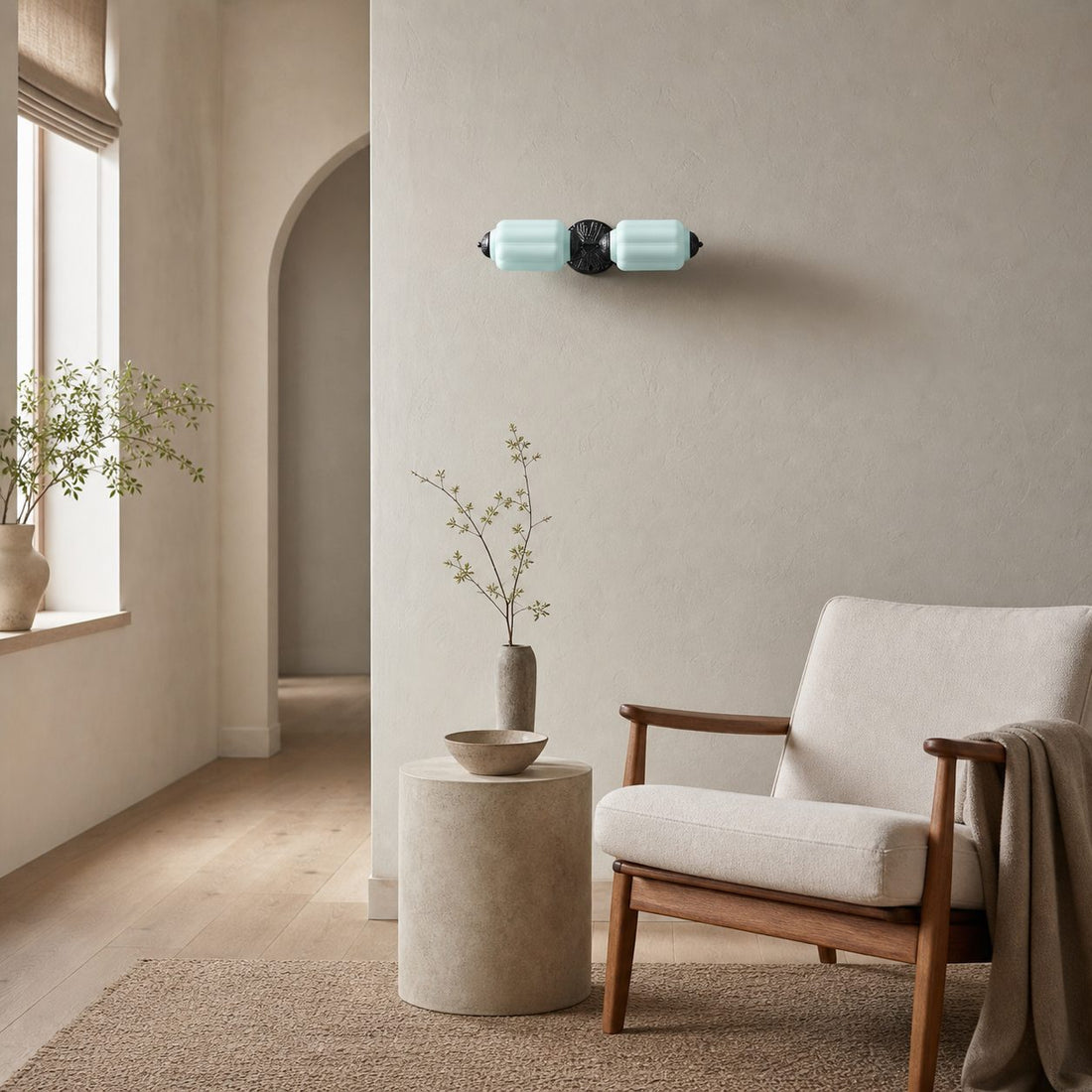 Eloise Brass Wall Sconce – Elegant Milk Glass Vintage Lighting