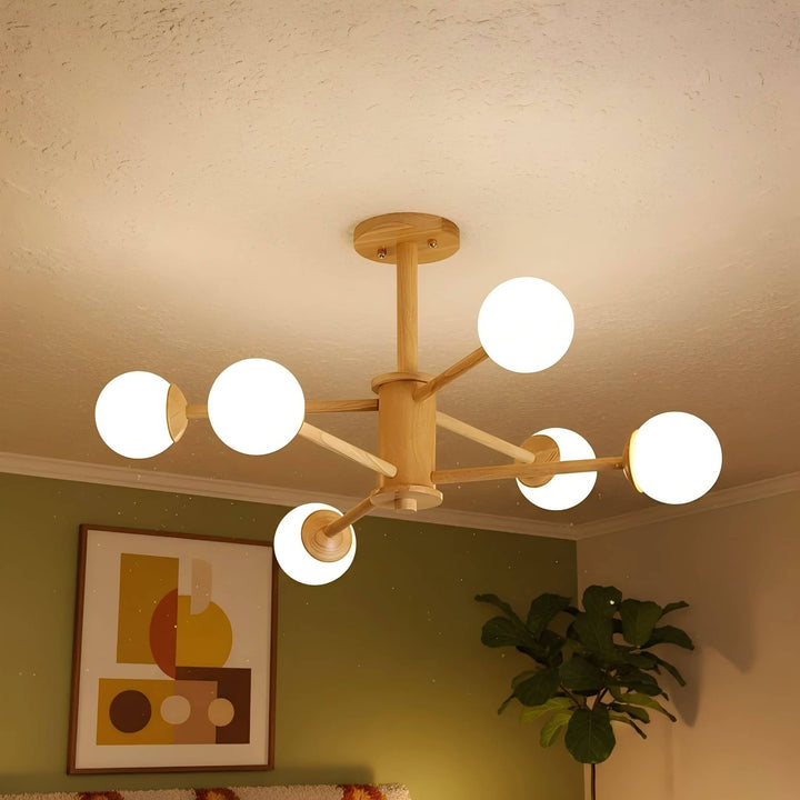 Orrise Molecular Design Ceiling Lamp - Artistic Branch Lighting Chandelier for Home Spaces