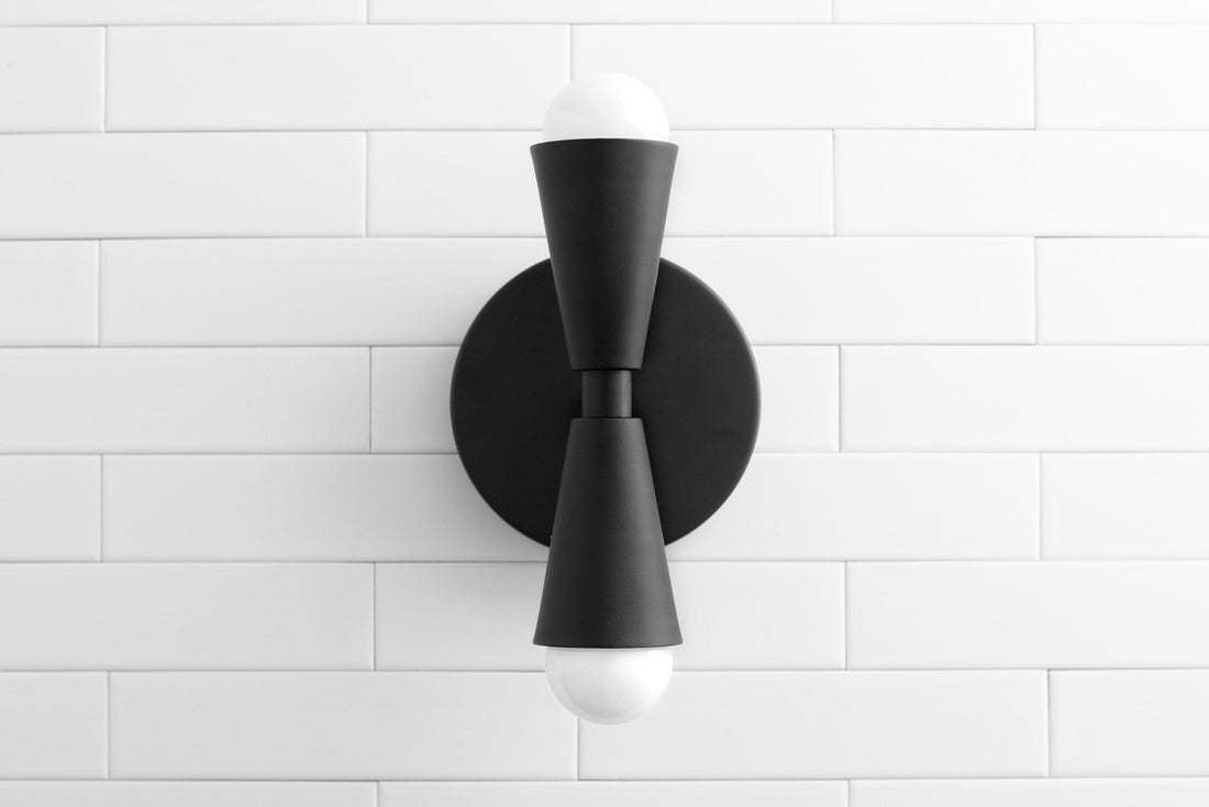 Pyralis Cone Modern Tapered Wall Light – Minimalist Design for Bathroom or Bedroom