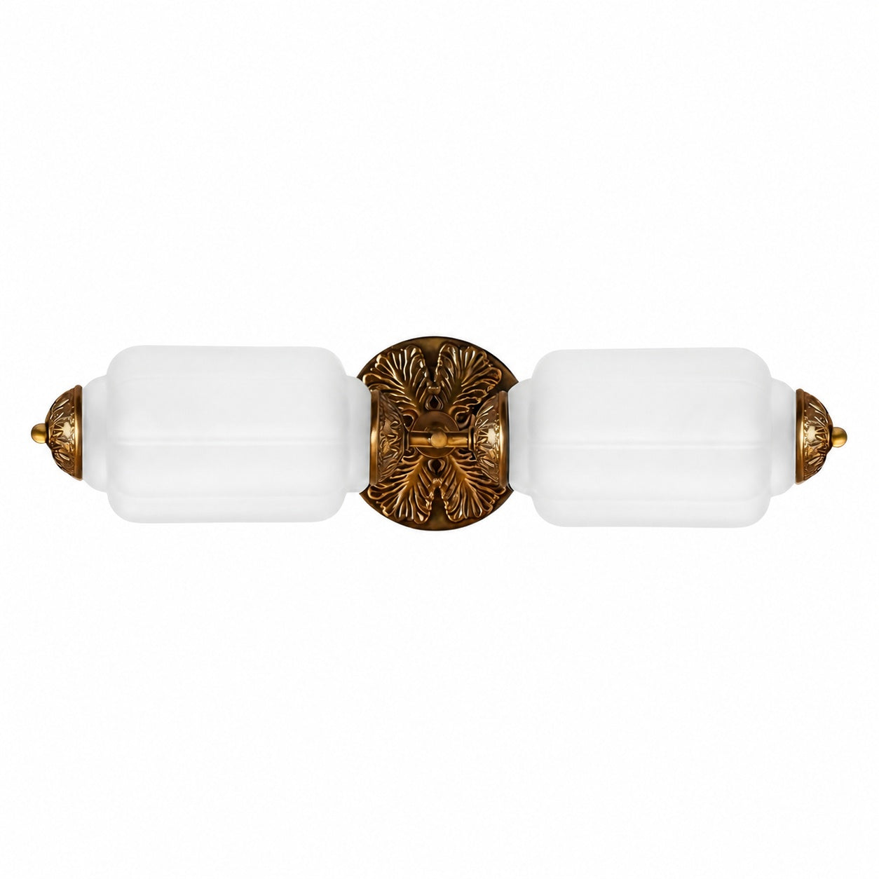 Eloise Brass Wall Sconce – Elegant Milk Glass Vintage Lighting