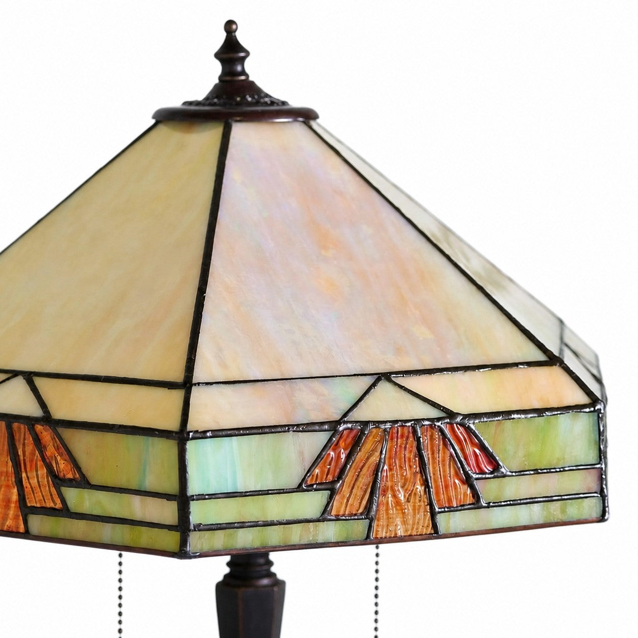 TF Nevada Geometric Stained Glass Table Light – Table Lamp for Living Rooms and Bedrooms