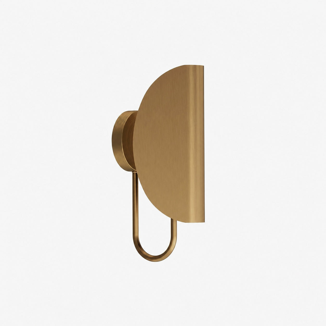 Minimalist Modern Wall Light with Brass or Fabric Shade for Ambient Lighting