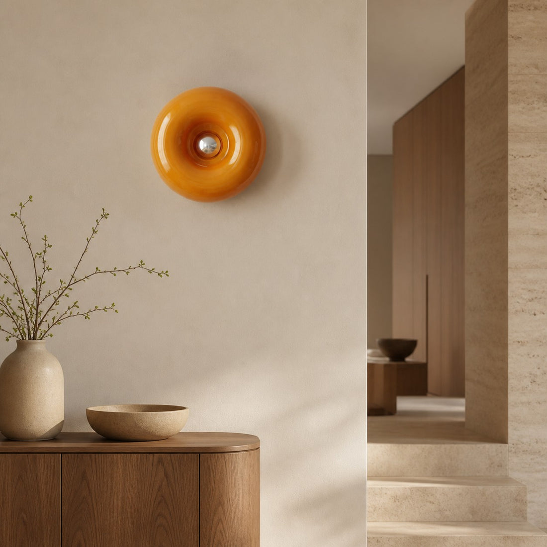 Halorentis Bauhaus Donut Design Table and Wall Lamp – Sculptural Modern Lighting for Living Spaces N11