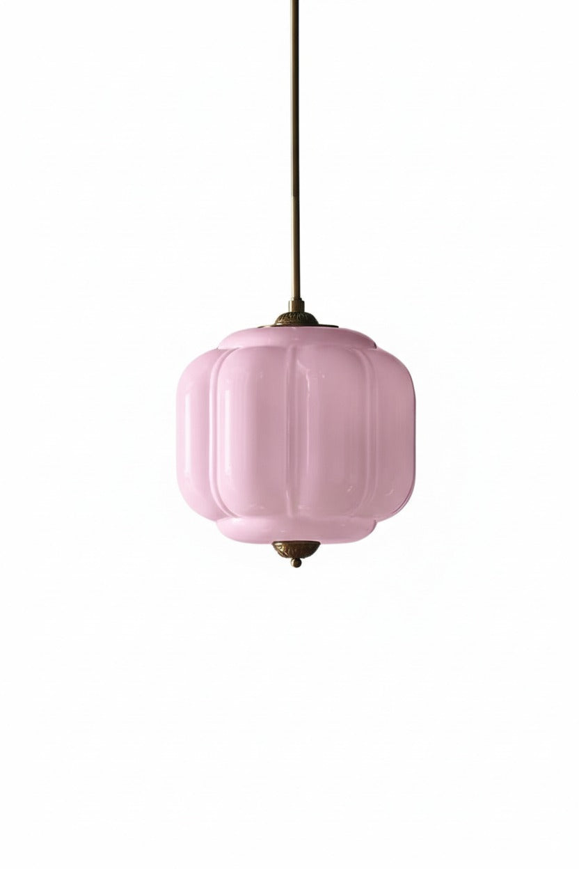 Eloise Vintage Glass Chandelier - Milk Glass Home Accent