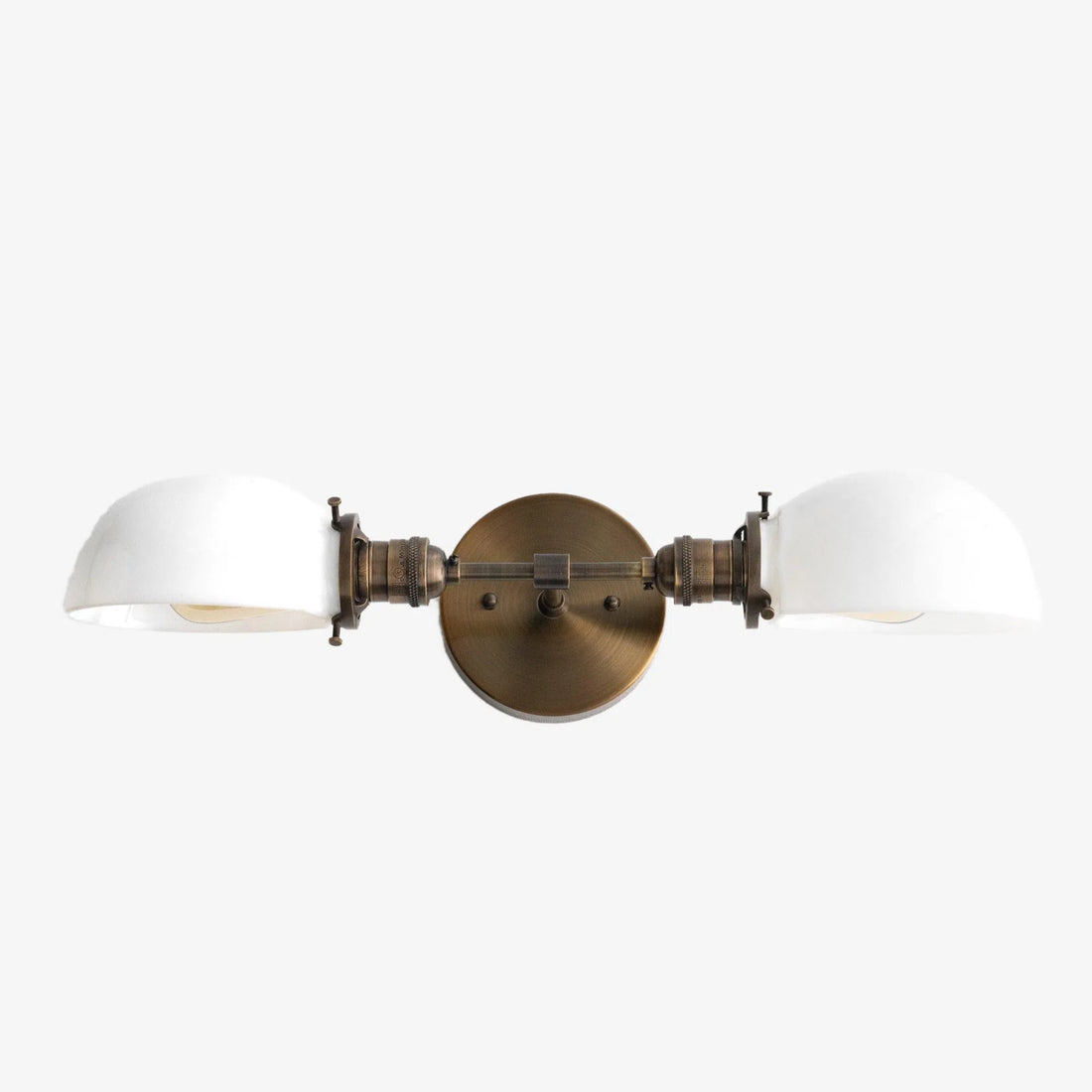 Luminara Luxury Opal Glass Dual Vanity Fixture – Multi Finish Wall Sconce for Mirror Lighting
