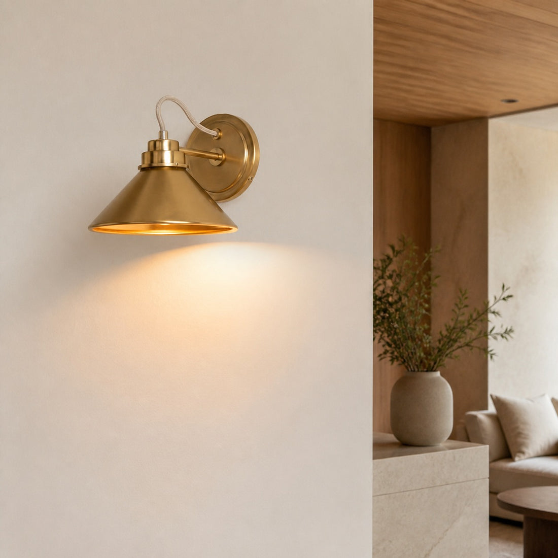 Aurenza Sconce – Farmhouse Wall Light with Metal Accents for Cozy Spaces
