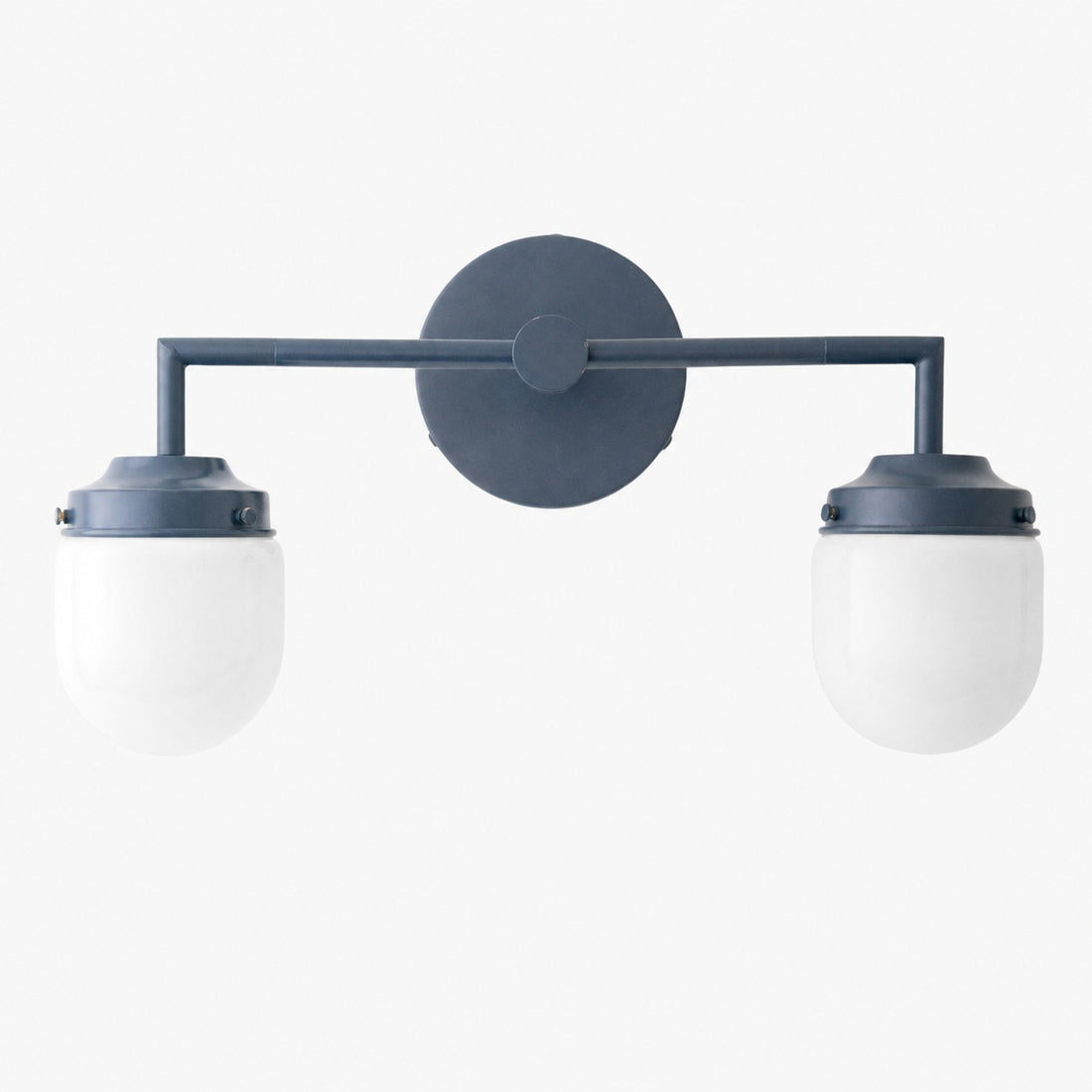 Opalume Glass Double Vanity Light - Vintage Style Bathroom Double Wall Lighting