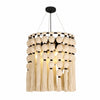 Modulune Modern Elegant Handmade Chandelier with White Cotton Fringe for Living Room