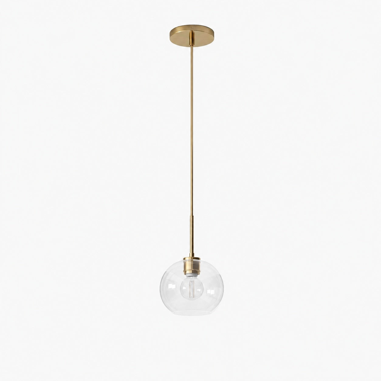 Selvion Sculptural Globe Pendant Light - Modern Glass Pendant Lamp - Sleek Design